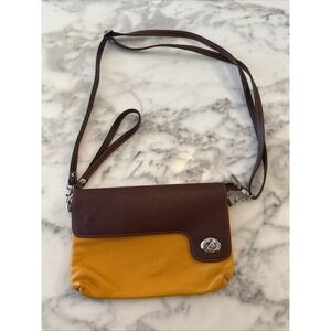 Florence Hand Made in Italy Gorgeous Soft Leather Wristlet Crossbody purse